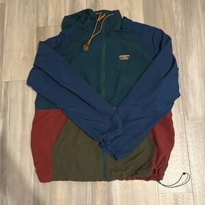 ll bean women's mountain classic jacket full zip in spruce/tuscan olive